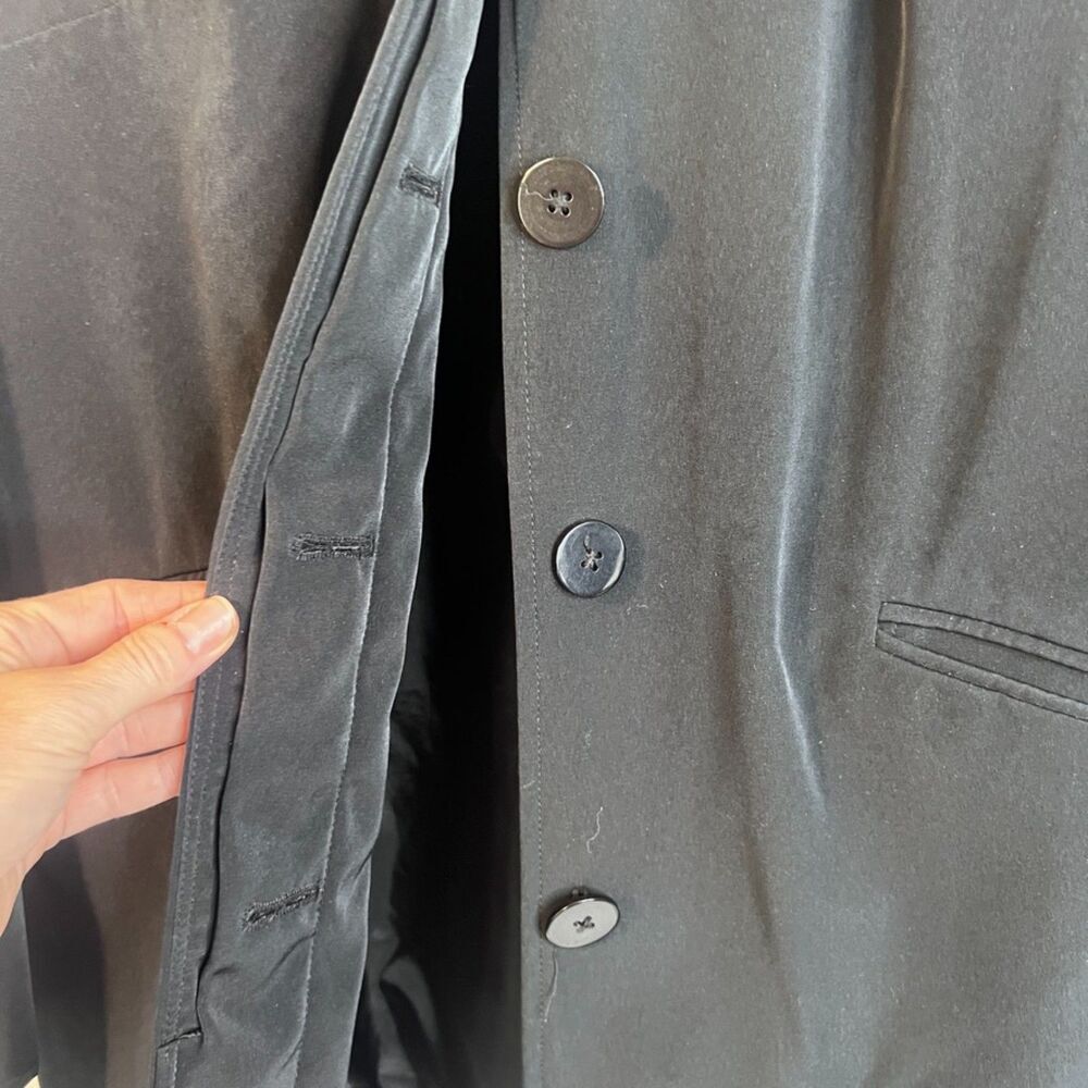 Merona Button Front Lined Basic Black Lightweight… - image 5